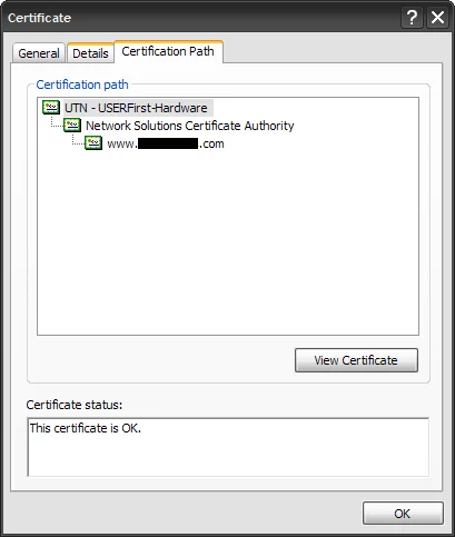 SSL certificate chains explained