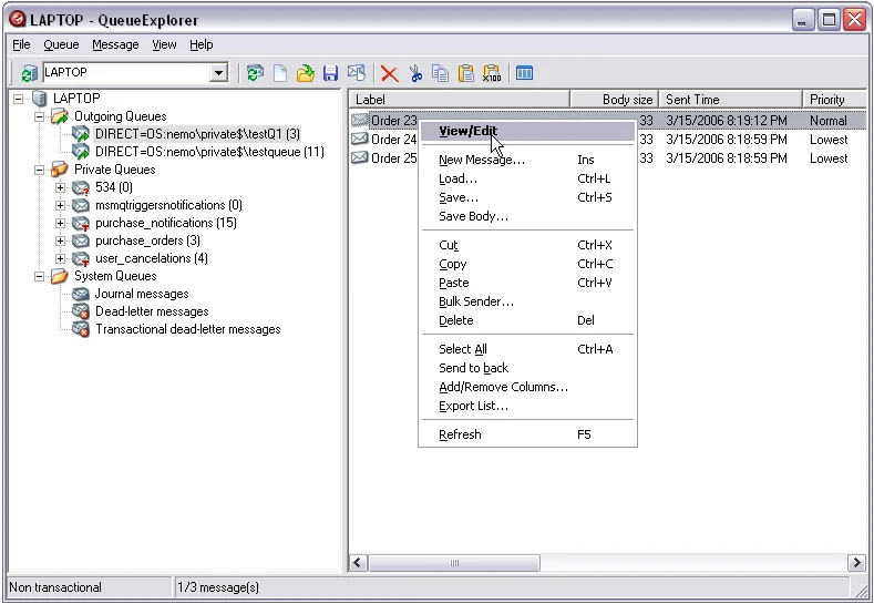 Microsoft MSMQ messages stuck in the outgoing queue after cloning servers