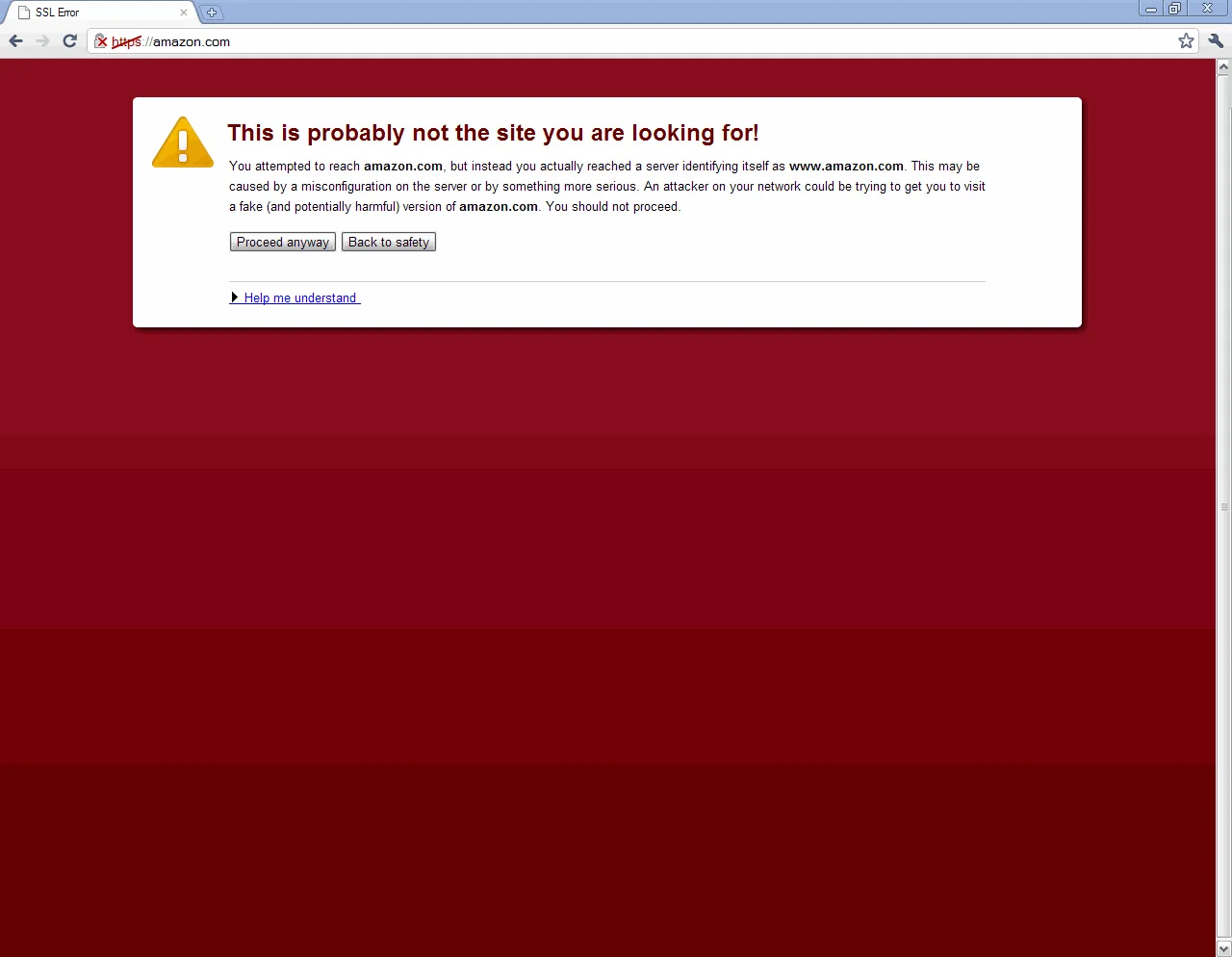 How to properly use SSL redirects without getting certificate error messages