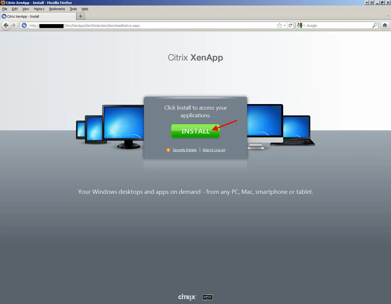 How to Deploy Citrix Receiver or Online Web Plugin for XenApp 6.5 on Web Interface 5.4