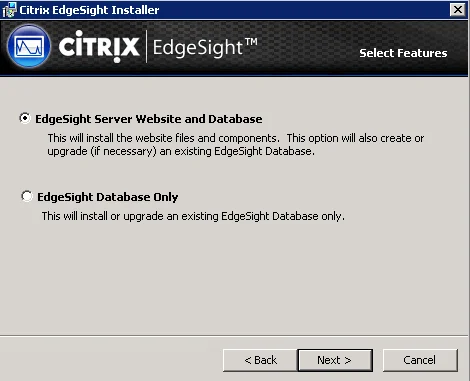 Citrix EdgeSight report server symmetric key error