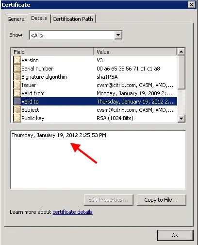 Citrix XenServer and StorageLink SSL cert error caused by expired SSL certificate