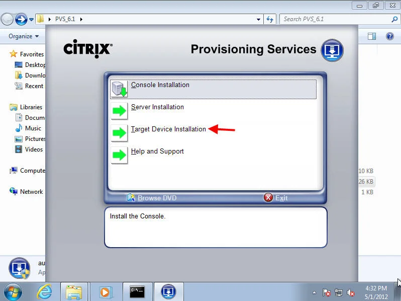 How to install and configure PVS 6.1 with XenDesktop 5.6