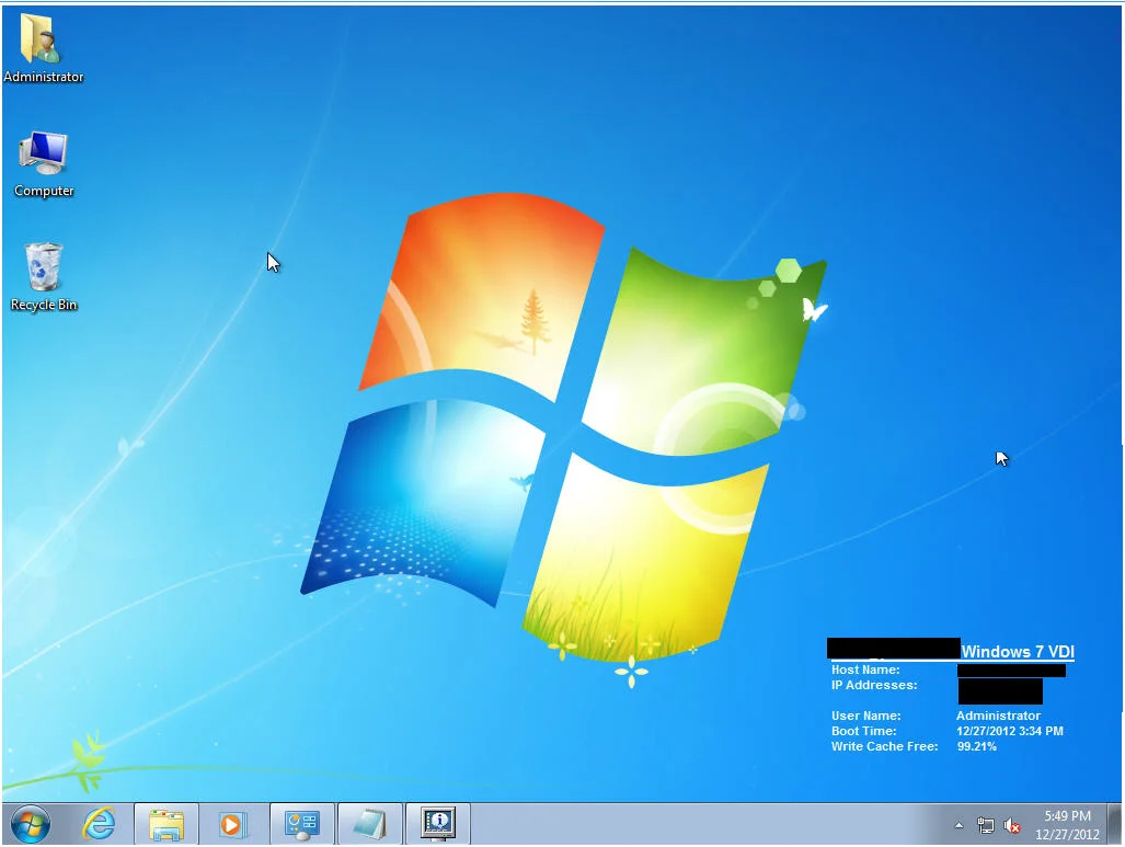 Microsoft BGInfo for Windows 7 VMs running in Citrix PVS XenDesktop environments