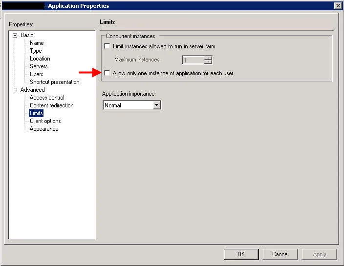 How to launch multiple sessions of a XenApp 6.5 application without stealing the original session