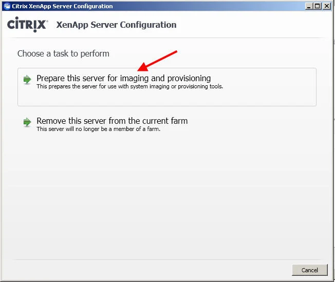 How to create a XenApp 6.5 Microsoft Server 2008 R2 golden image for PVS 6.1