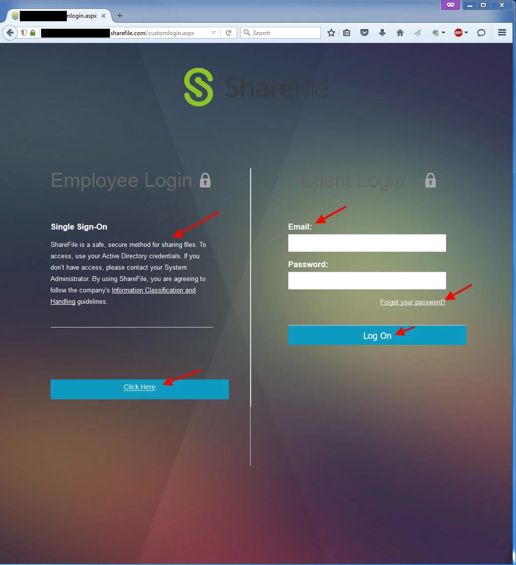 sharefile-change-font-color-to-white
