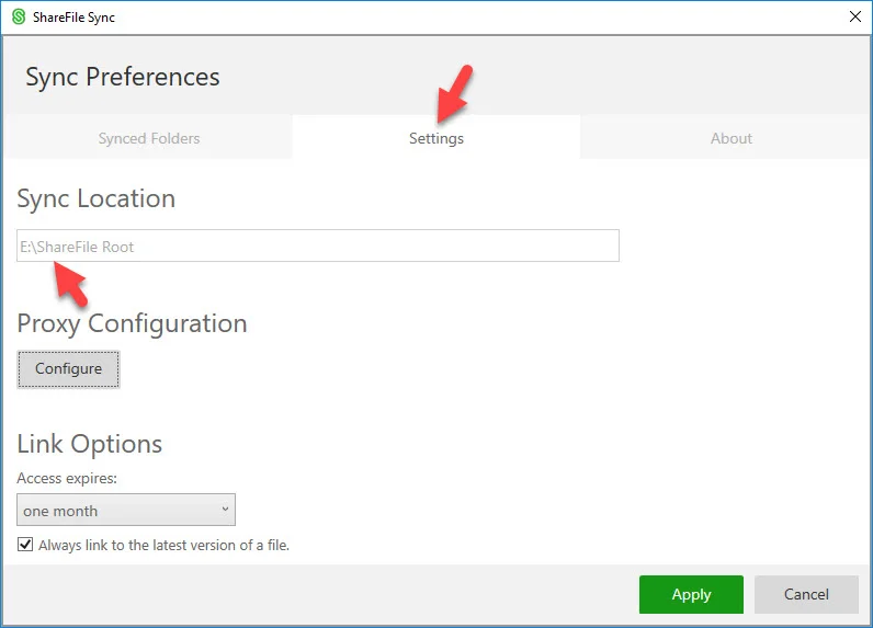 Using Microsoft Windows symbolic links with Citrix ShareFile Sync to sync folders from multiple drives