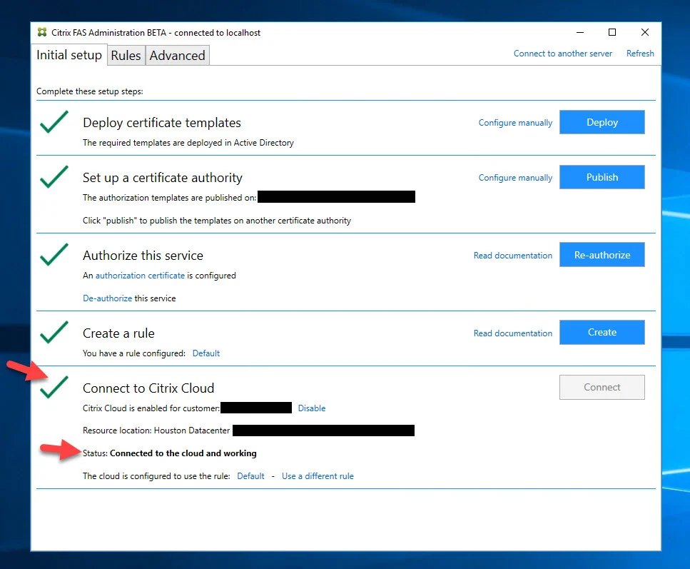 How to use Citrix Cloud enabled Federated Authentication Service (FAS) + Microsoft Azure AD + Citrix Workspace for Windows password-less SSO to virtual desktops & apps