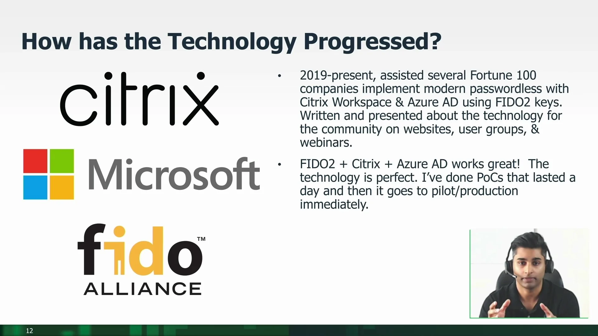 FIDO Alliance Authenticate conference session recap on Citrix Workspace strong authentication with FIDO2