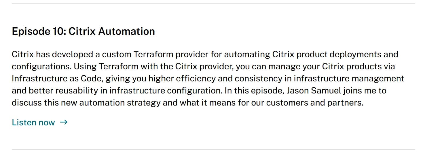 The Click-Down Season 3 Ep 10: Citrix Automation