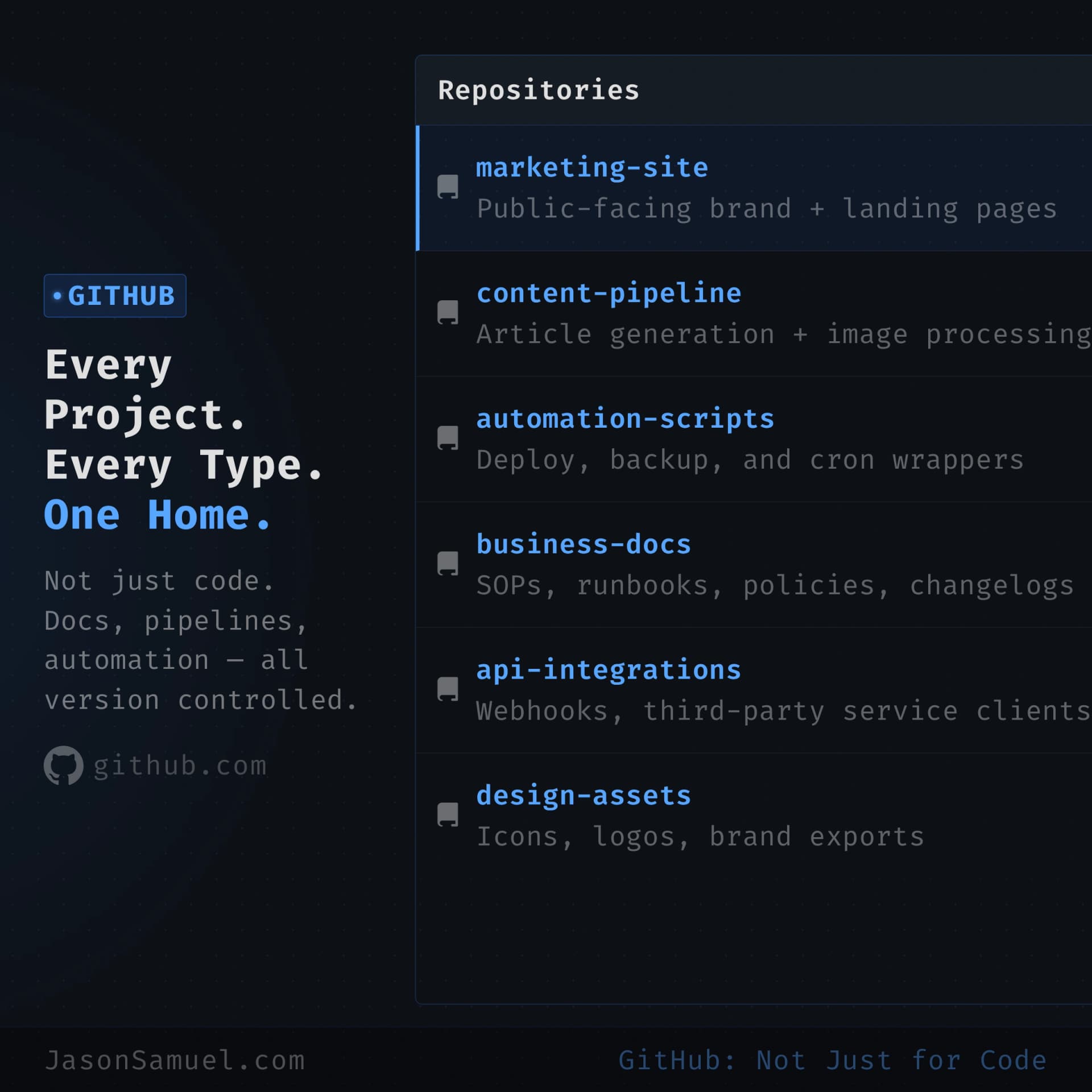 Every project, every type, one home