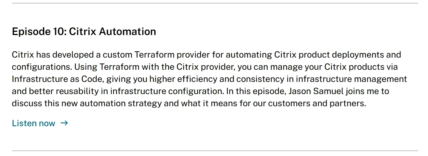 The Click-Down Season 3 Ep 10: Citrix Automation