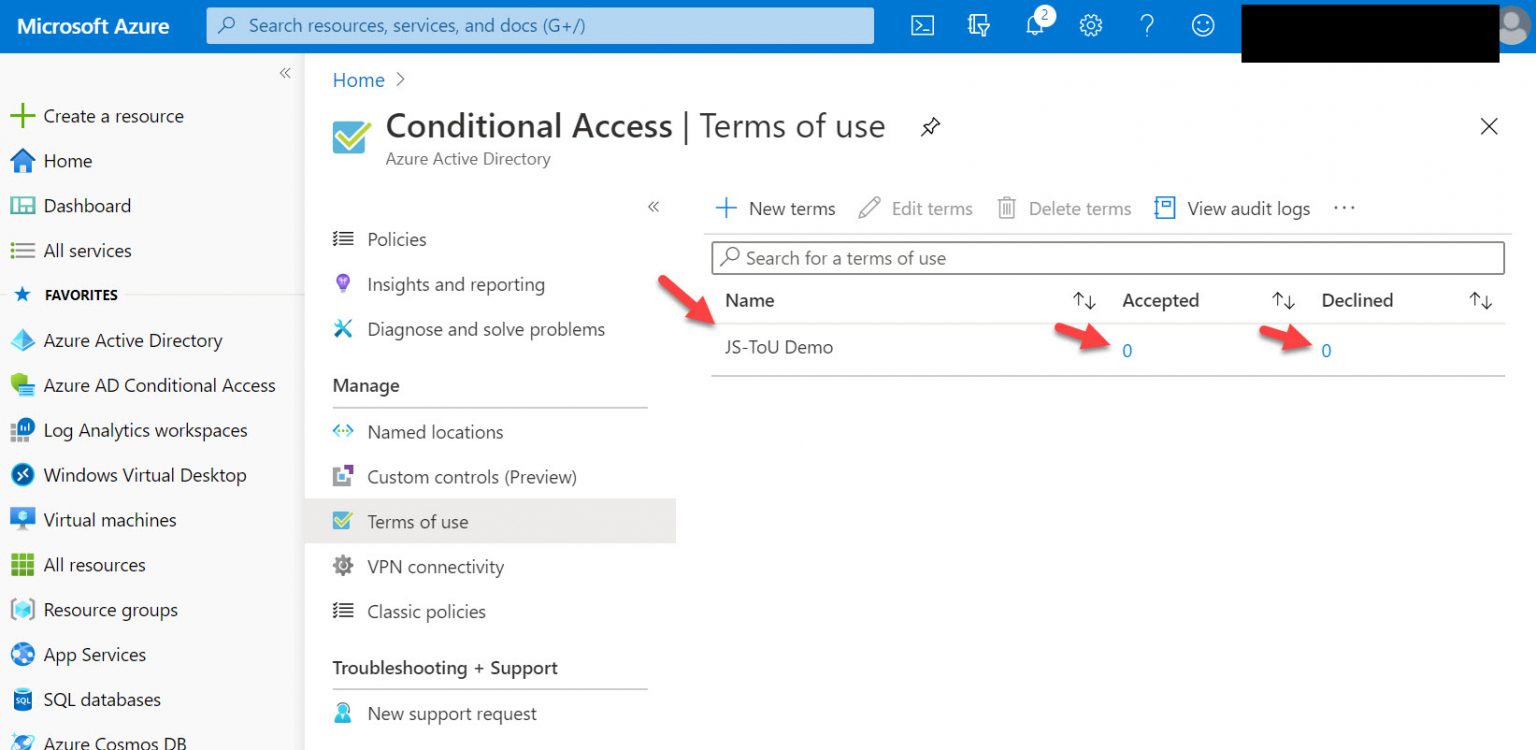 How to use Azure AD Conditional Access to add a Terms of Use EULA to ...